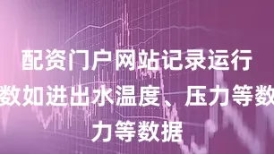 配资门户网站记录运行参数如进出水温度、压力等数据
